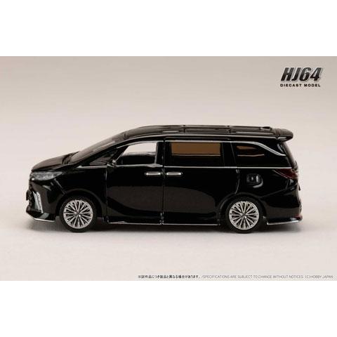 Hobby Japan 1/64  レクサス LM カスタムバージョン 6 シーター 500h (RHD)/ブラックインテリア グラファイトブラック　ガラスフレーク (HJ645076BBK) | ホビージャパン | 01