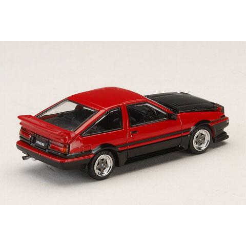 HJ64 1/64 トヨタ スプリンター トレノ GT APEX (AE86) 後期型 JDM Style カーボンボンネット レッド/ブラック (HJ647052RB) |  | 02