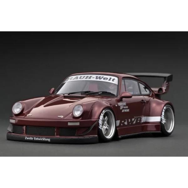 RWB930 ignition Model 1/18 エンジン付き Ignition Model 1:18 Porsche 930 RWB in Dark Red – Model Cars
