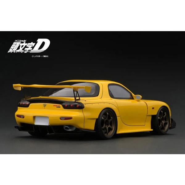 ignition_model 1/18 INITIAL D Mazda RX-7 (FD3S) Yellow With Mr. Keisuke Takahashi (IG3800) | ignition model | 03