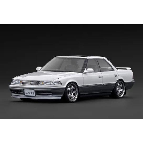 ignition_model 1/18 TOYOTA MARK II 2.5 GT TWIN turbo (GX81) Pearl White / Silver (IG3857) | ignition model