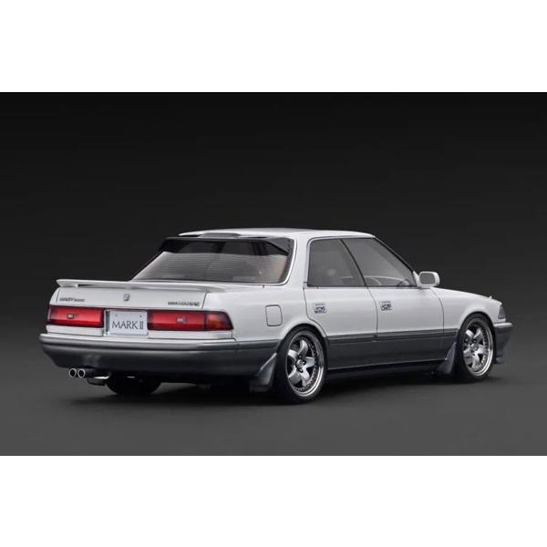 ignition_model 1/18 TOYOTA MARK II 2.5 GT TWIN turbo (GX81) Pearl White / Silver (IG3857) | ignition model | 01