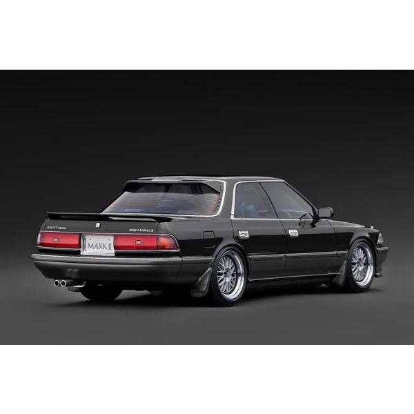 ignition_model 1/18 TOYOTA MARKII 2.5 GT TWIN turbo (GX81) Black / Gun Metallic (IG3858) | ignition model | 02
