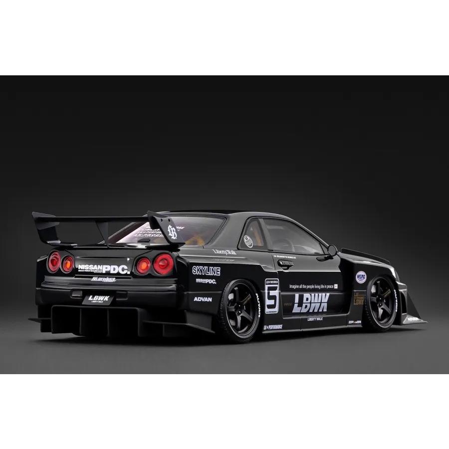 ignition_model 1/18 LB-ER34 Super Silhouette SKYLINE Black (IG4135) | ignition model | 01