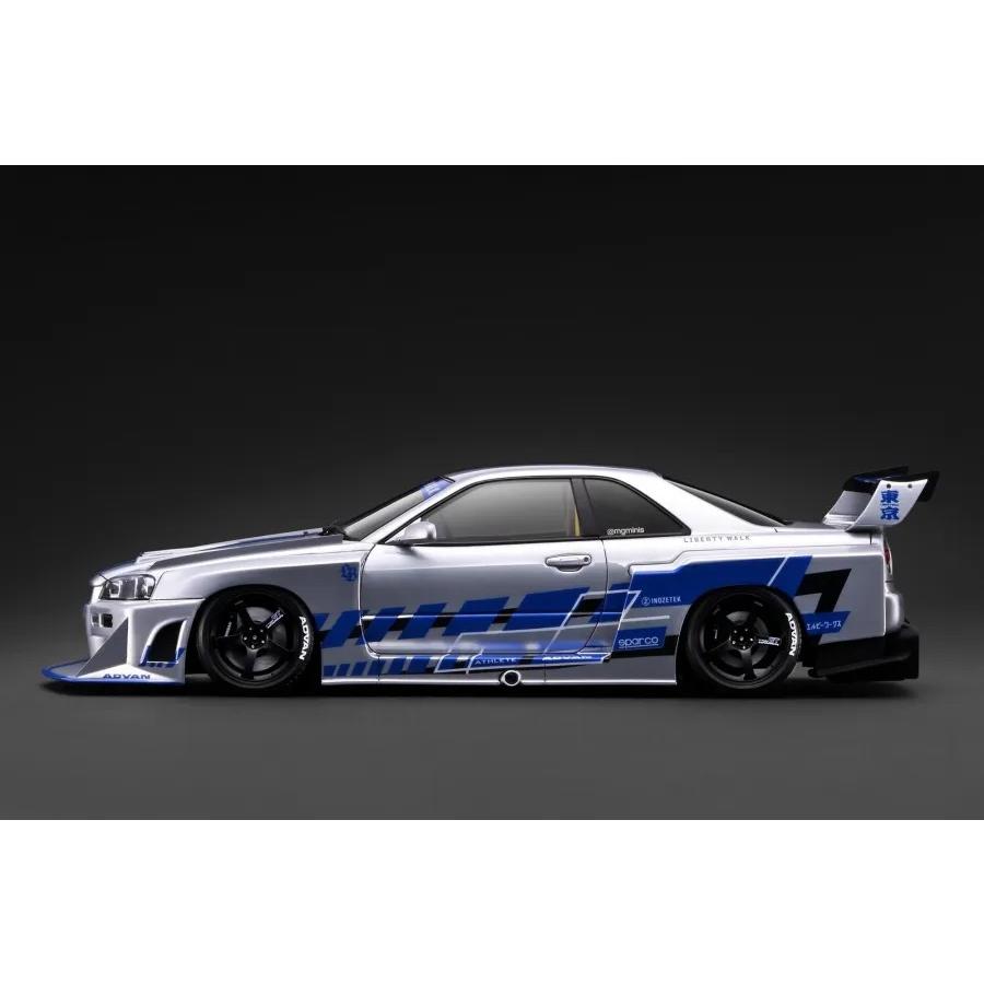 ignition_model 1/18 LB-ER34 Super Silhouette SKYLINE Silver (IG4136) | ignition model | 01
