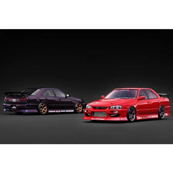 ignition_model 1/18 URAS Skyline ER34 Red Metallic (IG4198) | ignition model | 02
