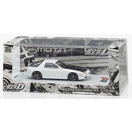 京商オリジナル 1/64 [MOTN] LED ベースシステム搭載  頭文字D マツダ サバンナ RX-7(FC3S) LED搭載 (K07133LC) | 京商 | 03