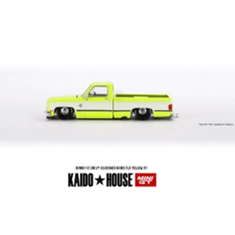 MINI-GT 1/64 シボレー シルバラード KAIDO Flo Yellow V1(右ハンドル) (KHMG112) |  | 01