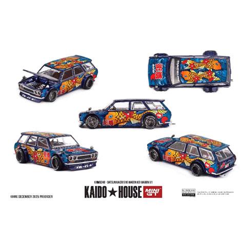 MINI-GT 1/64 ダットサン KAIDO 510 ワゴン 鯉ワゴン V1(右ハンドル