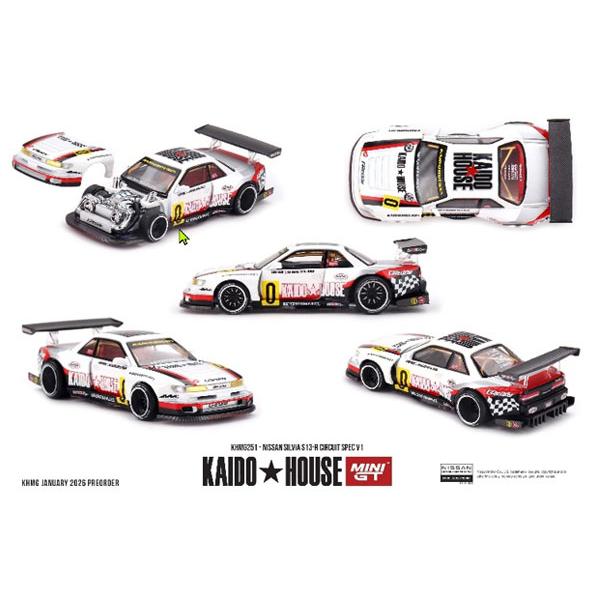 MINI-GT 1/64 Nissan シルビア S13-R Circuit Spec V1(右ハンドル) (KHMG251) | 