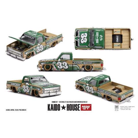 MINI-GT 1/64 シボレー シルバラード KAIDO Intimidator V2(左ハンドル) (KHMG267) | 