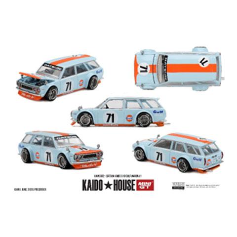 MINI-GT 1/64 ダットサン 510 GULF Wagon V1(右ハンドル) (KHMG302) | 