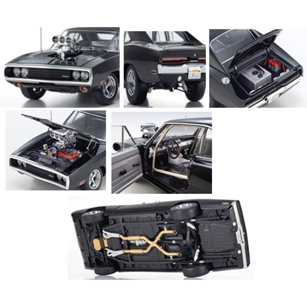 京商オリジナル 1/18 ダッジ・チャージャー R/T 1970 "Fast & Furious" (ブラック)  (KS08974FF) | 京商 | 02