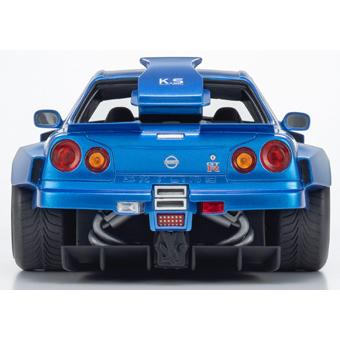 京商オリジナル samuraiシリーズ 1/18 日産 スカイライン GT-R (R34) Khyzyl Saleem (ブルー) (KSR18068BL) | 京商 | 05