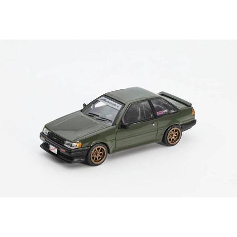 ダイキャストチーム 1/64  Toyota Corolla LEVIN (RHD) ダークグリーン (LL-009-285) |  | 01