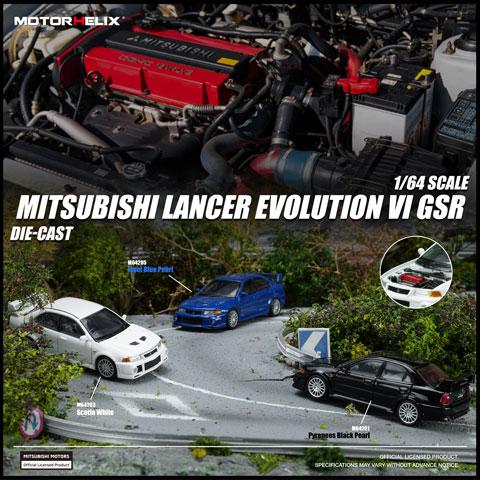 MOTORHELIX 1/64 三菱 Lancer Evolution VI GSR Issel Blue Pearl (M64205) |  | 02