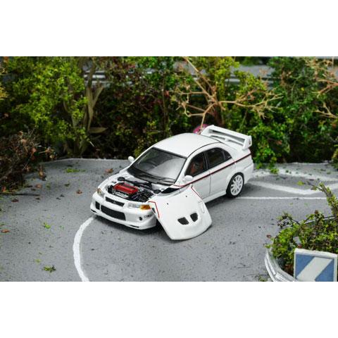 MOTORHELIX 1/64 Mitsubishi Lancer Evolution VI GSR T.M.E Scotia White (M64305) |  | 01