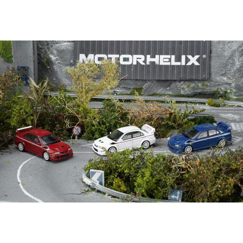 MOTORHELIX 1/64 Mitsubishi Lancer Evolution VI GSR T.M.E Scotia White (M64305) |  | 03