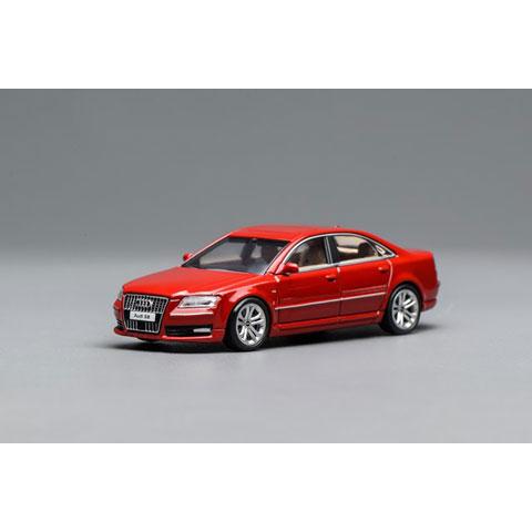 MOTORHELIX 1/64 Audi S8 (D3) 2008 Misano Red (M68215) | 
