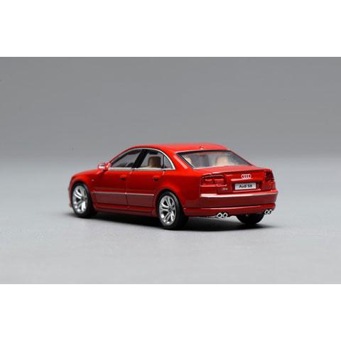 MOTORHELIX 1/64 Audi S8 (D3) 2008 Misano Red (M68215) |  | 01