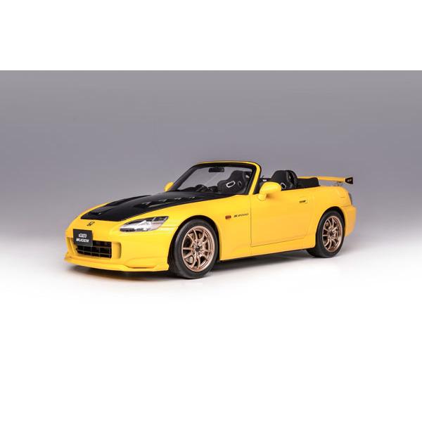 MOTORHELIX 1/18 Honda S2000 (AP2) 無限 MUGEN  New Indy Yellow Pearl (M85122) | 
