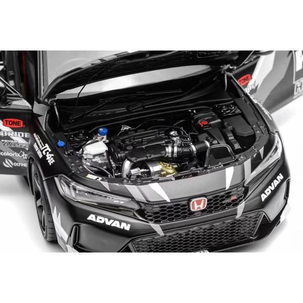 MOTORHELIX 1/18 Honda Civic TYPE R (FL5) HKS Livery Matt black (M85318) |  | 02