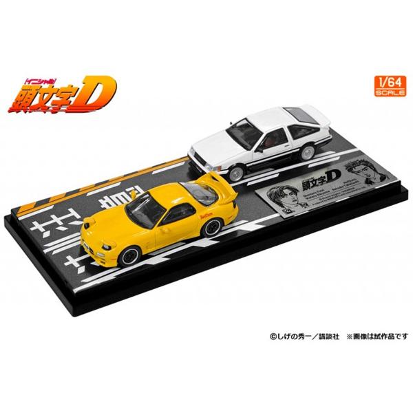 モデラーズ 1/64 頭文字D セットVol.16 秋山渉レビンターボ(AE86) & 高橋啓介RX-7(FD3S) (MD64216) | 