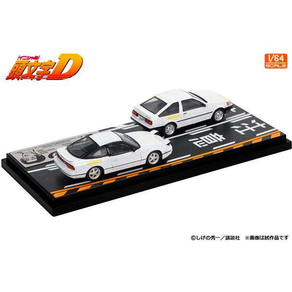 モデラーズ 1/64 頭文字D セットVol.21 武内樹レビン(AE85) & 健二180SX (MD64221) |  | 01