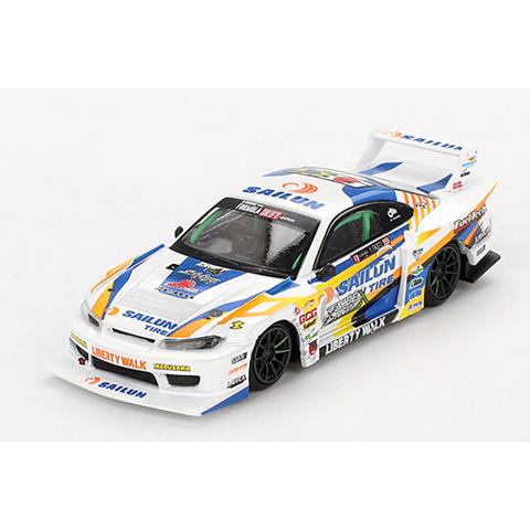 MINI-GT 1/64 Nissan シルビア(S15) LB-Super Silhouette #555 2023