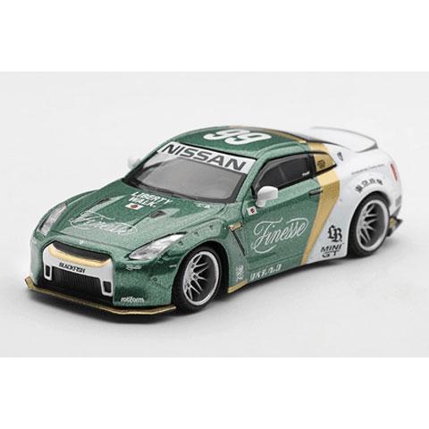 MINI-GT 1/64 LB★WORKS Nissan GT-R R35 タイプ1 カスタム ダックテイル オートフィネス(左ハンドル)　ブリスター仕様 (MGT01093-BL) | 