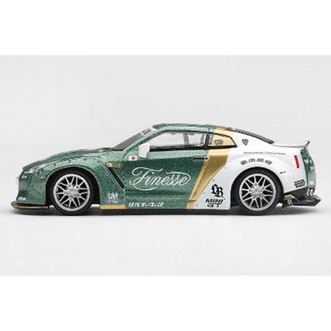 MINI-GT 1/64 LB★WORKS Nissan GT-R R35 タイプ1 カスタム ダックテイル オートフィネス(左ハンドル)　ブリスター仕様 (MGT01093-BL) |  | 01