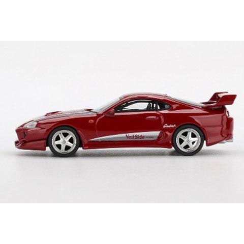 トヨタ・スープラ・ベイルサイド・コンバット V-I (レッド) チェイスカー MINI-GT 1/64 Toyota スープラ VeilSide コンバット V-I レッド(右