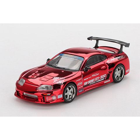 MINI GT スープラ4台セット MINI-GT 1/64 Toyota スープラ (A80) GT-300 Top Secret レッドクロム