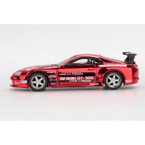 MINI-GT 1/64 Toyota スープラ (A80) GT-300 Top Secret レッドクロム