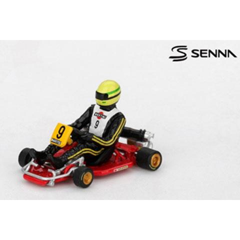 ち*ろ様 ★美品★アイルトンセナ　コレクションシリーズ MINI-GT 1/64 セナ カート フォーミュラK 世界カート選手権 1981 #9