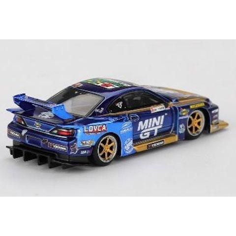 MINI-GT 1/64 Nissan シルビア(S15) LB-Super Silhouette#555 2025 Formula Drift Japan Team MINI GT Liberty Walk(右ハンドル) ブリスター仕様  (MGT01157-BL) |  | 02