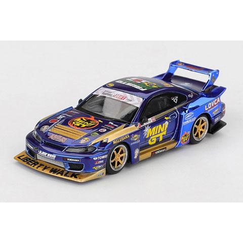 MINI-GT 1/64 Nissan シルビア(S15) LB-Super Silhouette #555 2025 Formula Drift ハロウィンスペシャル Team MINI GT Liberty Walk(右ハンドル) | 