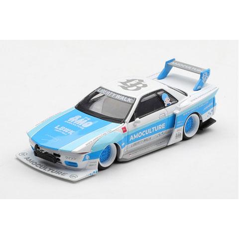 MINI-GT 1/64 Nissan スカイライン GT-R R32 LBWK Kaido Works AMOCULTURE(右ハンドル) ブリスター仕様 (MGT01238-BL) | 