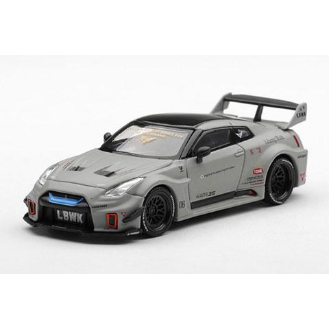 MINI-GT 1/64 LB-Silhouette WORKS GT Nissan 35GT-RR バージョン1 マットグレー(左ハンドル) ブリスター仕様  (MGT01248-BL) | 