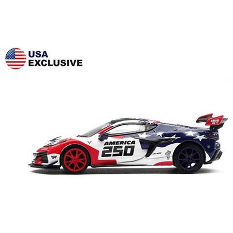 MINI-GT 1/64 シボレー コルベット ZR1 アメリカ建国250周年(左ハンドル) 北米限定 ブリスター仕様 (MGT01302-BL) |  | 01