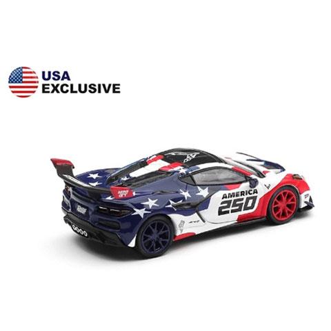 MINI-GT 1/64 シボレー コルベット ZR1 アメリカ建国250周年(左ハンドル) 北米限定 ブリスター仕様 (MGT01302-BL) |  | 02