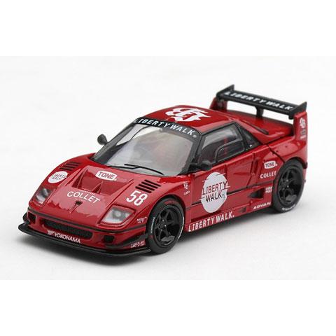 MINI-GT 1/64 マツダ AZ-1 リバティーウォーク LB40 LB-Hinomaru レッド (右ハンドル) ブリスター仕様 (MGT01362-BL) | 