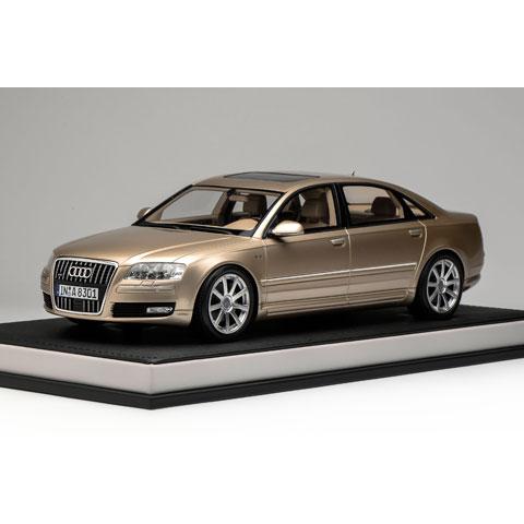 MOTORHELIX 1/18 Audi A8 L W12 2008 Impala Beige Pearl (MH030IBP) | 