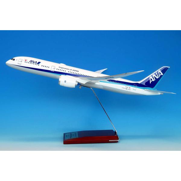 全日空商事 1/100 BOEING787-9 JA922A RRロゴ (ギアなし・木製台座 真鍮プレート付き) (NH00115) | 全日空商事