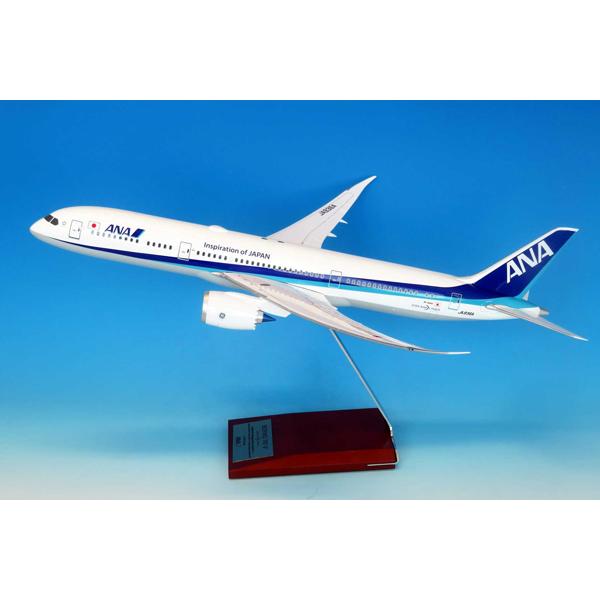 全日空商事 1/100 BOEING787-9 JA936A GEロゴ (ギアなし・木製台座 真鍮プレート付き) (NH00116) | 全日空商事