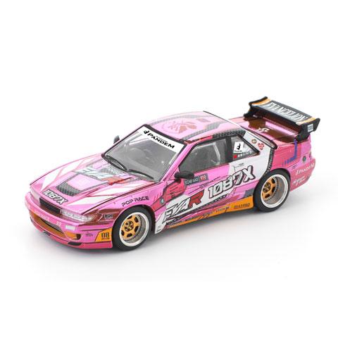 POP RACE エヴァンゲリオン ミニカー3種セット POP RACE 1/64 エヴァRT8号機 x 1087X PANDEM S13 (PR640241