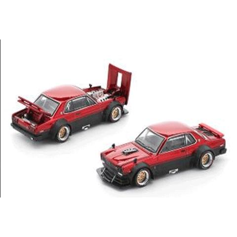 POP RACE 1/64 SKYLINE GT-R V8 DRIFT (HAKOSUKA) - RED BLACK