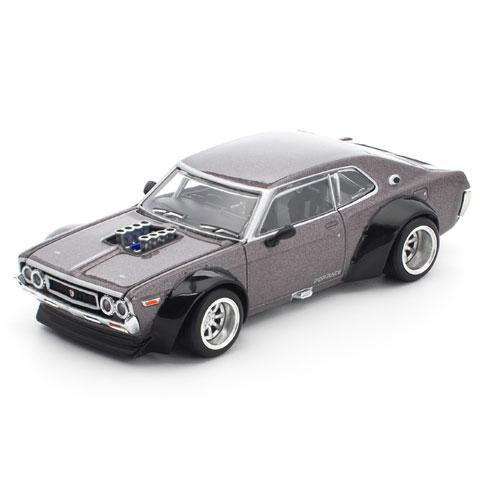 POP RACE 1/64 ローレル C130 メタリックグレー (PR640304) | 