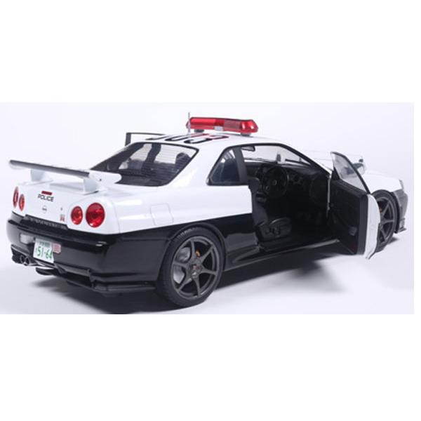 SOLIDO 1/18 日産 スカイライン GT-R (R34) ポリス 1999 (ホワイトxブラック) (S1804317) | SOLIDO | 02