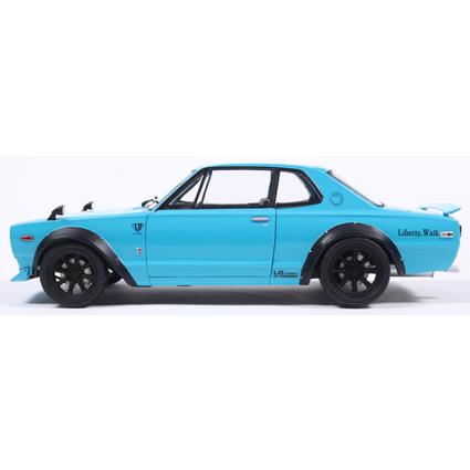 SOLIDO 1/18 日産 スカイライン 2000GT-R(KPGC10) ハコスカ リバティーウォーク ボディキット 1970 (ブルー) (S1813005) | SOLIDO | 01